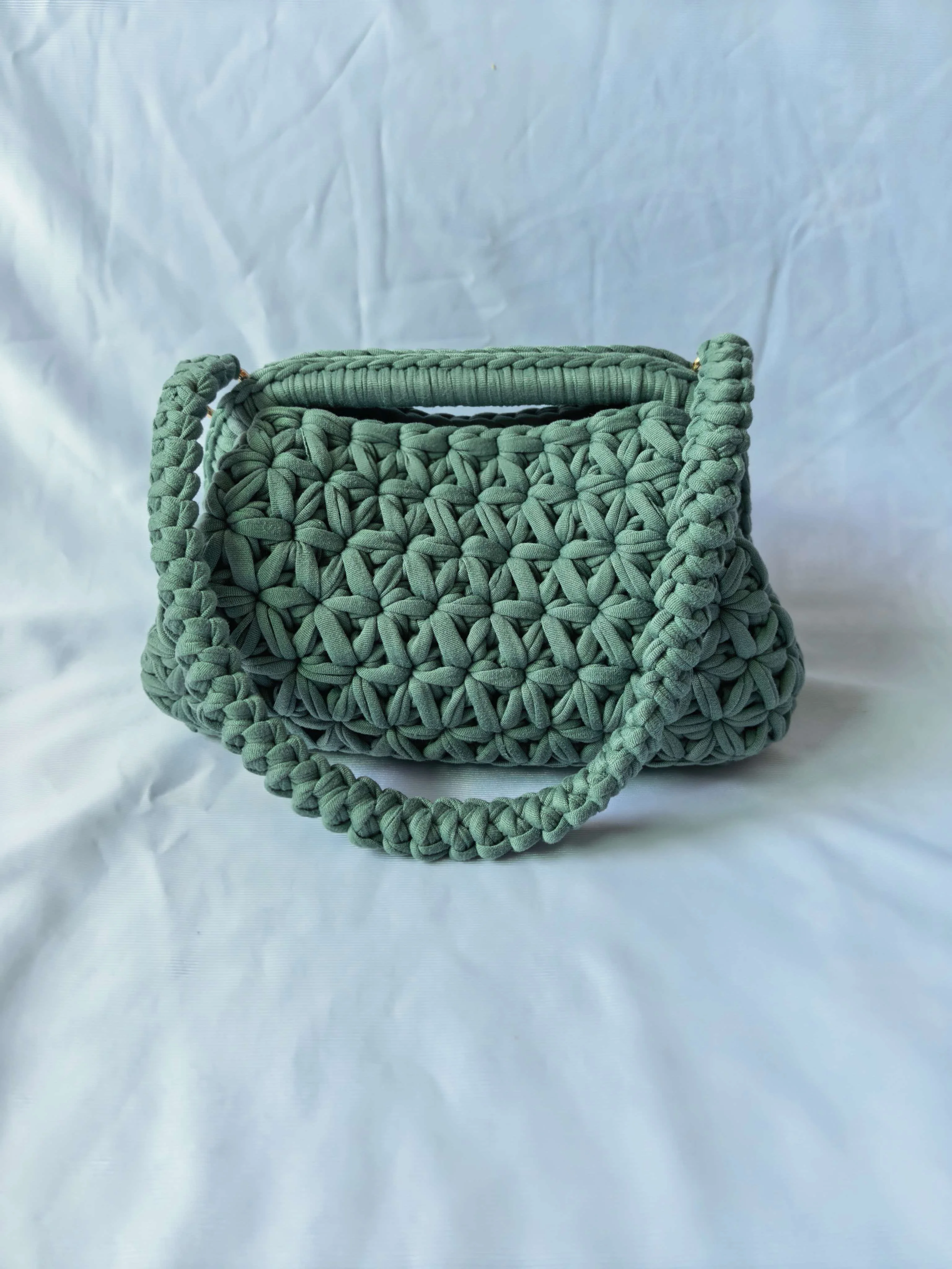 Handgehäkelte Fransen-Umhängetasche für Damen, modische Achseltasche – Detail 3