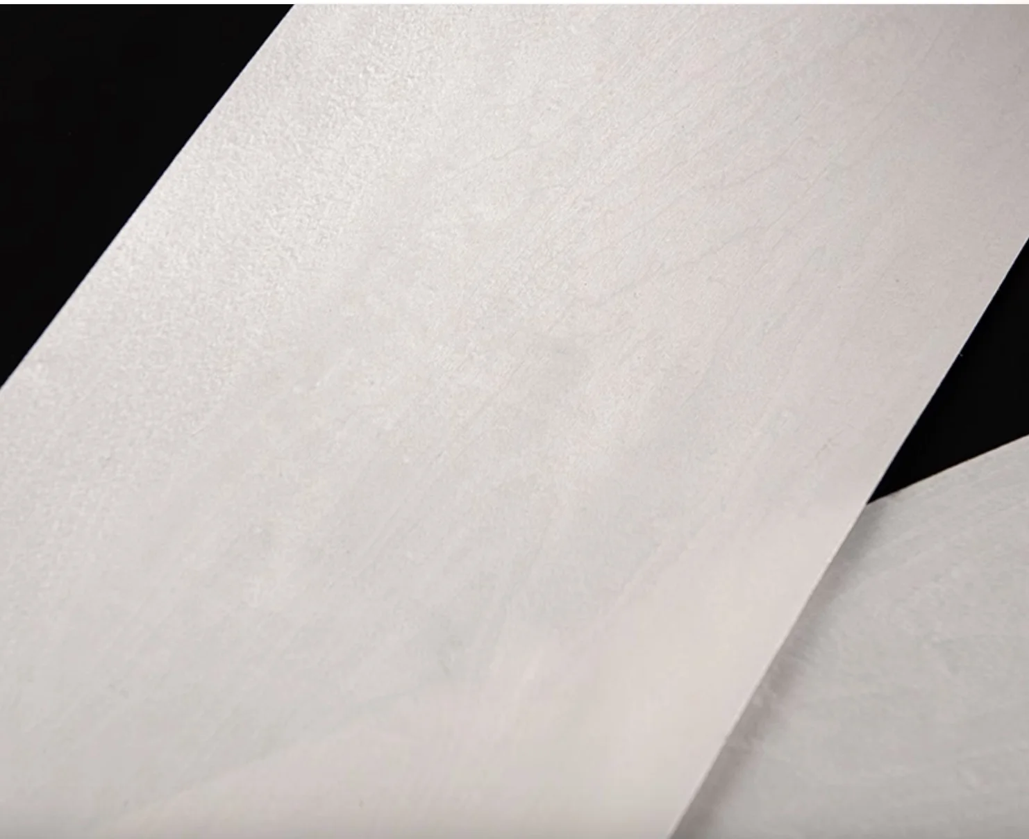 Hojas de chapa de madera fina de arce blanco teñido natural, altavoz de guitarra, panel de chapa de diapasón, L, 500x200 mm, T 0,3-0,4 mm, lote de 5