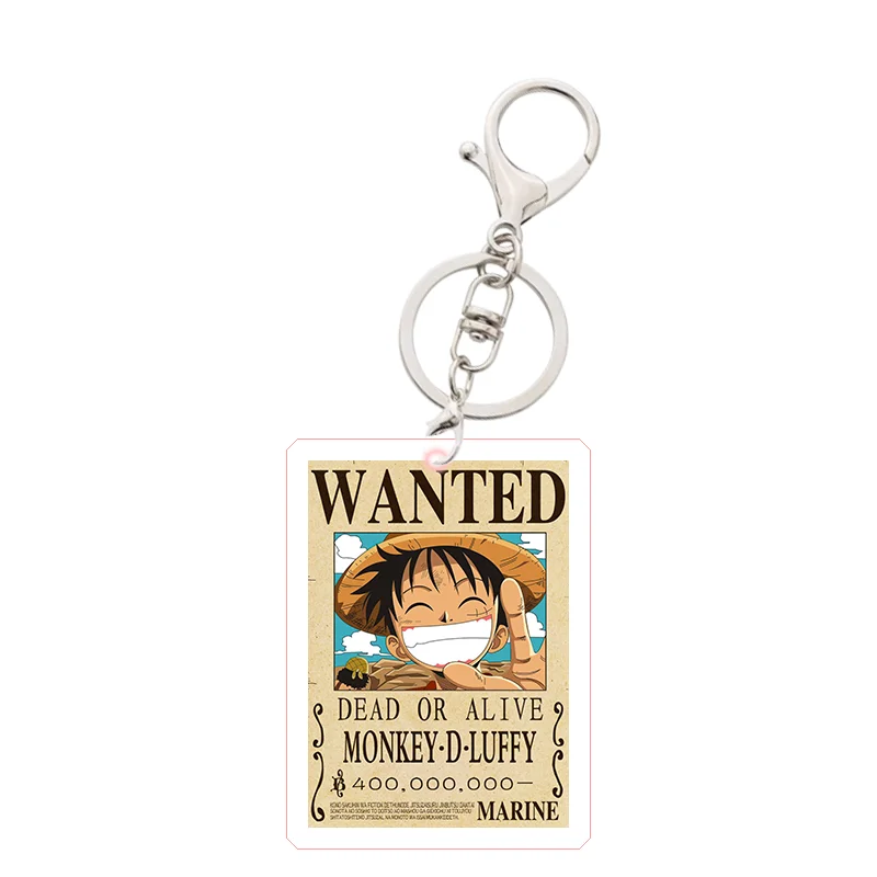 Kawaii Cartoon Anime One Piece Bag Charm Keychain Pendant Chopper Luffy Roronoa Zoro Nami Usopp Cute Gift