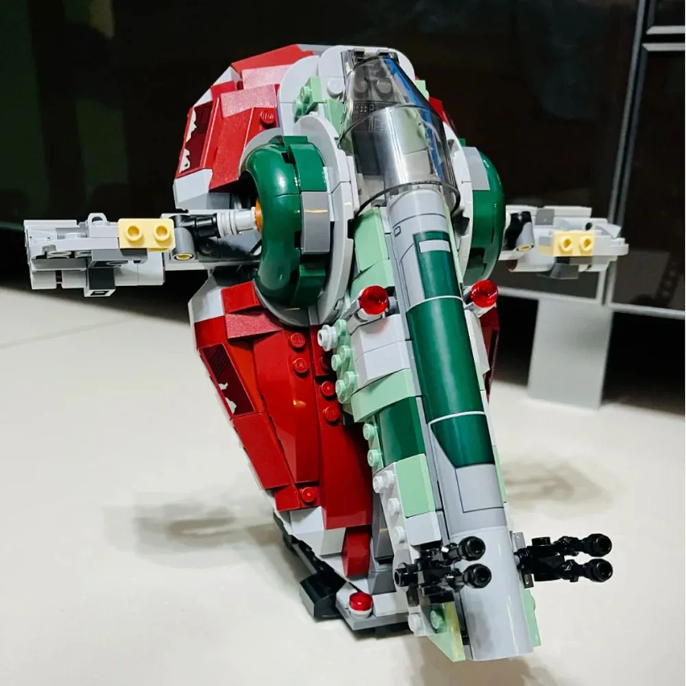 666PCS MOC Space Pod Battle-Combat-SLAVE 1 SPACESHIP Aircraft Fighters Droid Building Block Brick Toys Christmas Gift