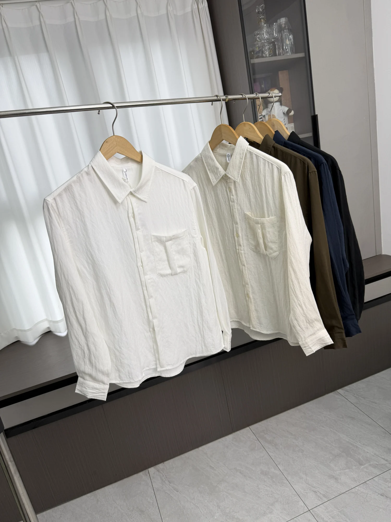 Comfortable Breathable Men's Casual Long Sleeve Shirt Stylish Urban Fashion Standard Fit Autumn Commuting Shirt Trendy Style