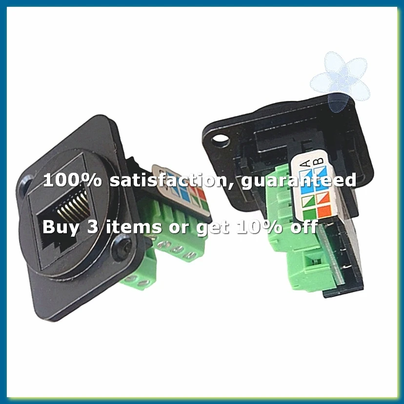 RJ45 CAT5E Network Cable Scoket rj45 Panel Installation Module Network Cable Extender Cat 5 Panel Connector-DT30