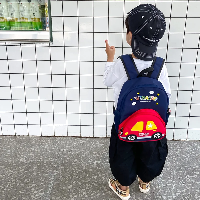 Sacs d'école mignons pour enfants, sac à dos 3D en forme de voiture de dessin animé, pour filles et garçons, sacs d'école maternelle pour enfants de 0 à 3 ans et de 4 à 6 ans