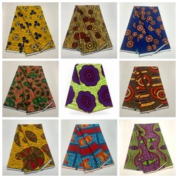 New Guaranteed Veritable 100% Original Real Wax Ankara Fabric soft African Print Fabric For Wedding Dress Tissus Coton 6Yards
