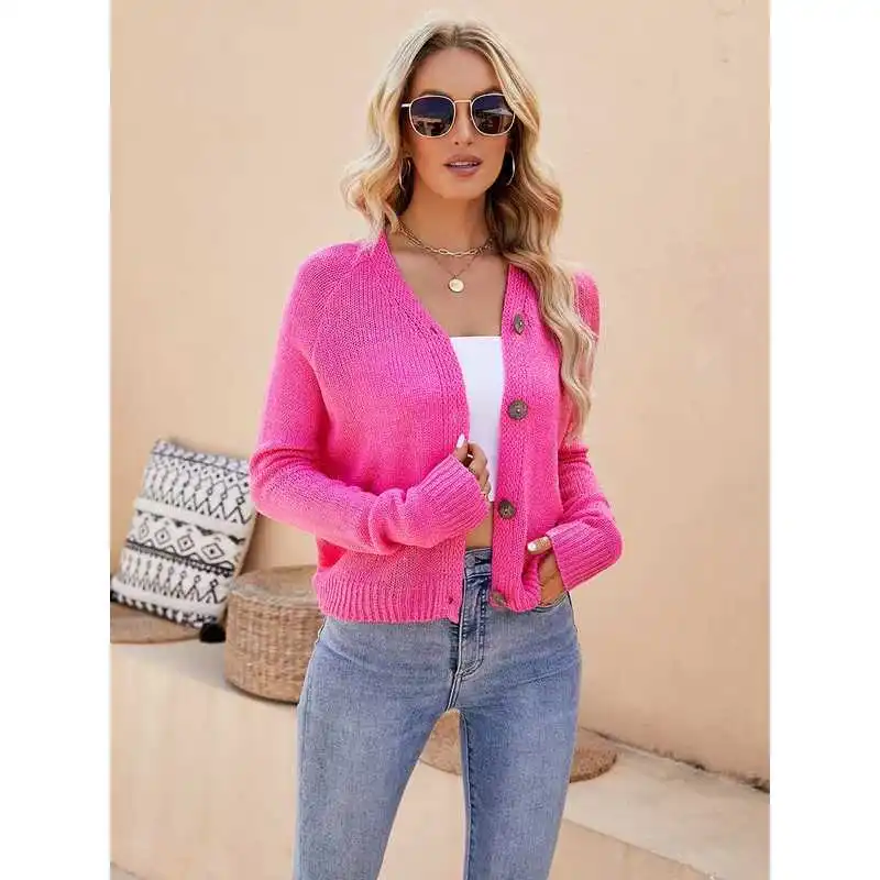 

Spring Summer Women's Casual Raglan Sve Knit Thin Cardigan Loose Fit Long Sve Commuting Sle Faion Basic Thin Coa