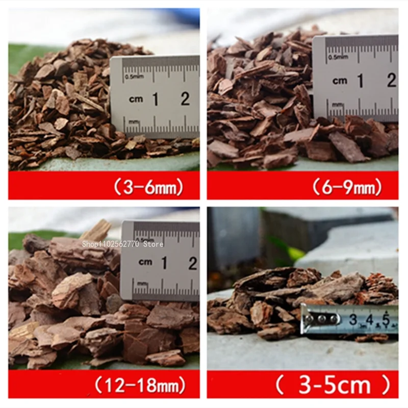 500g Pine Bark Fermented and Rotten Block DIY Flower Potted Nutrient Soil Breathable and Clean Garden Park Landscape Greening