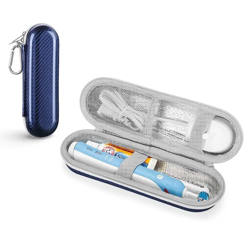 1 Pcs Travel Case for Electric Toothbrush, Portable Hard Protective Storage Bag with Accessories Storage