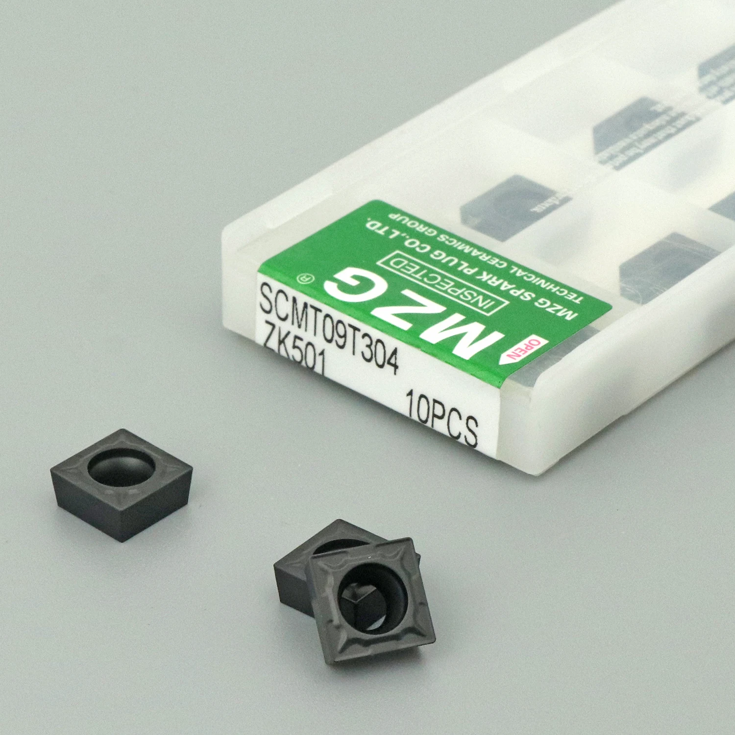 

MZG 10pcs SCMT09T304 SCMT09T308 ZK501 ZP152 ZM36 CNC Lathe Cutter for Stainless Steel Iron Processing SCMT Carbide insert