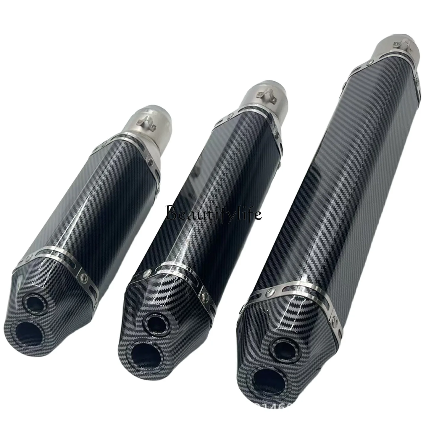 

Motorcycle modification Scorpio small hexagonal exhaust pipe universal R3 Z250SL/300