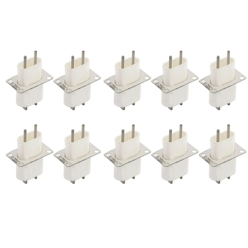 10 Pieces Filament Pin Plugs Reliable Microwave Oven Accessories Microwave Oven Magnetron Plug Microwave Oven Spare Part