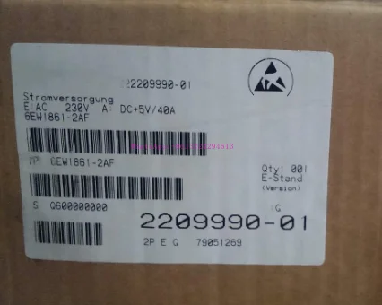 6EW1861-2AF SINUMERIK 800 POWER SUPPLY 230 V/5 V, 40 A,Brand new and original