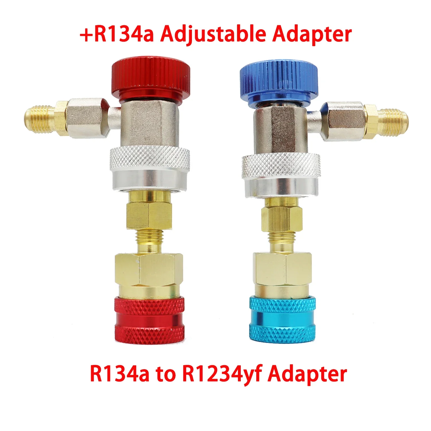 R1234YF to R134A Quick Connector Adapter, Splice Connector Hose Adapter for AC Charging of Automotive Air Conditioner