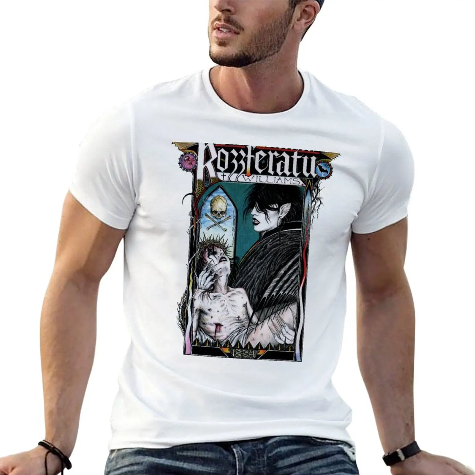 

Rozzferatu - Fan Art for Rozz Williams T-Shirt t shirt custom print men t shirt cotton 100% t shirt man plain T-shirt