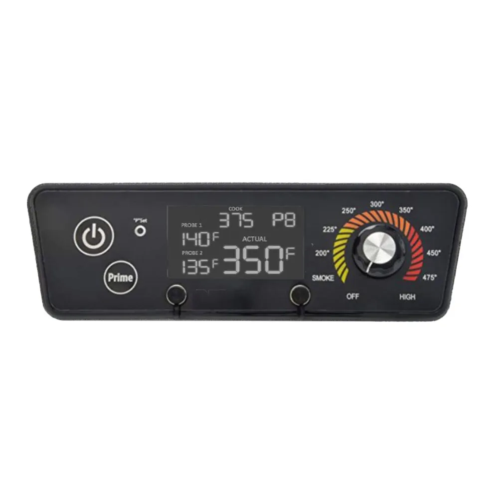 Tablero de control del termostato digital LCD para parrilla de pellets de madera Metal P7340 700 con encendido directo y temperatura ajustable