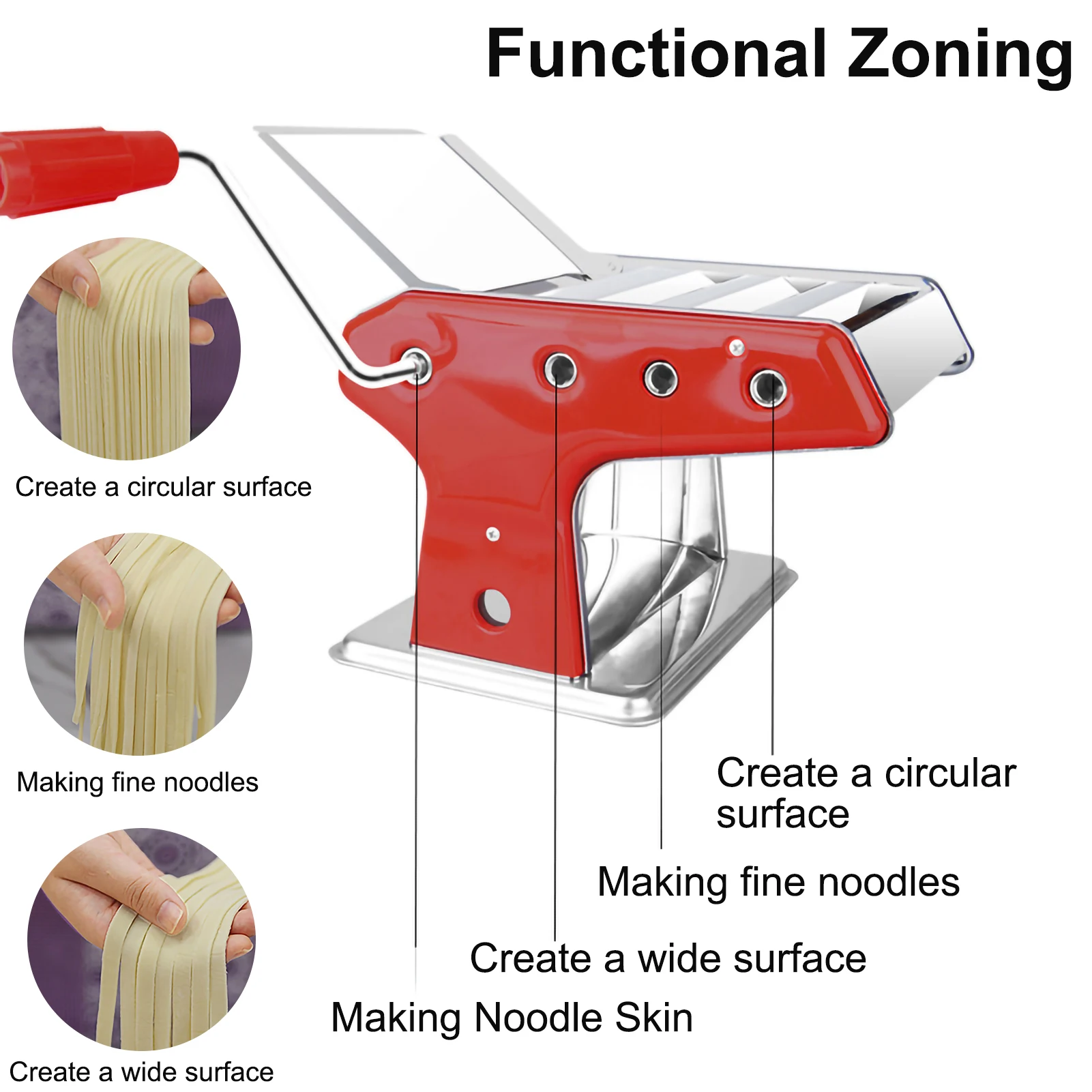 Portable Manual Noodle Makers Household Multi-Function Pasta Machine Environmental Friendly Food Processor Noodle Making Machine