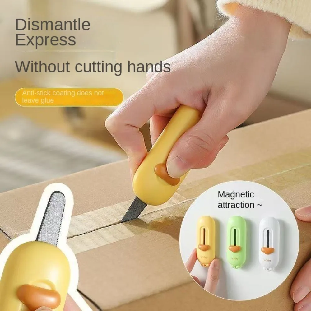 

Durable Magnetic Mini Box Cutter Retractable Portable Letter Opener Paper Cutter Opener Paper Cutting Tool
