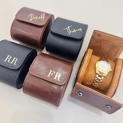 Personalized Leather Watch Box Wedding Groomsmen Best Man Gift for Him Valentine’s Day Father's Day gift ideas only box