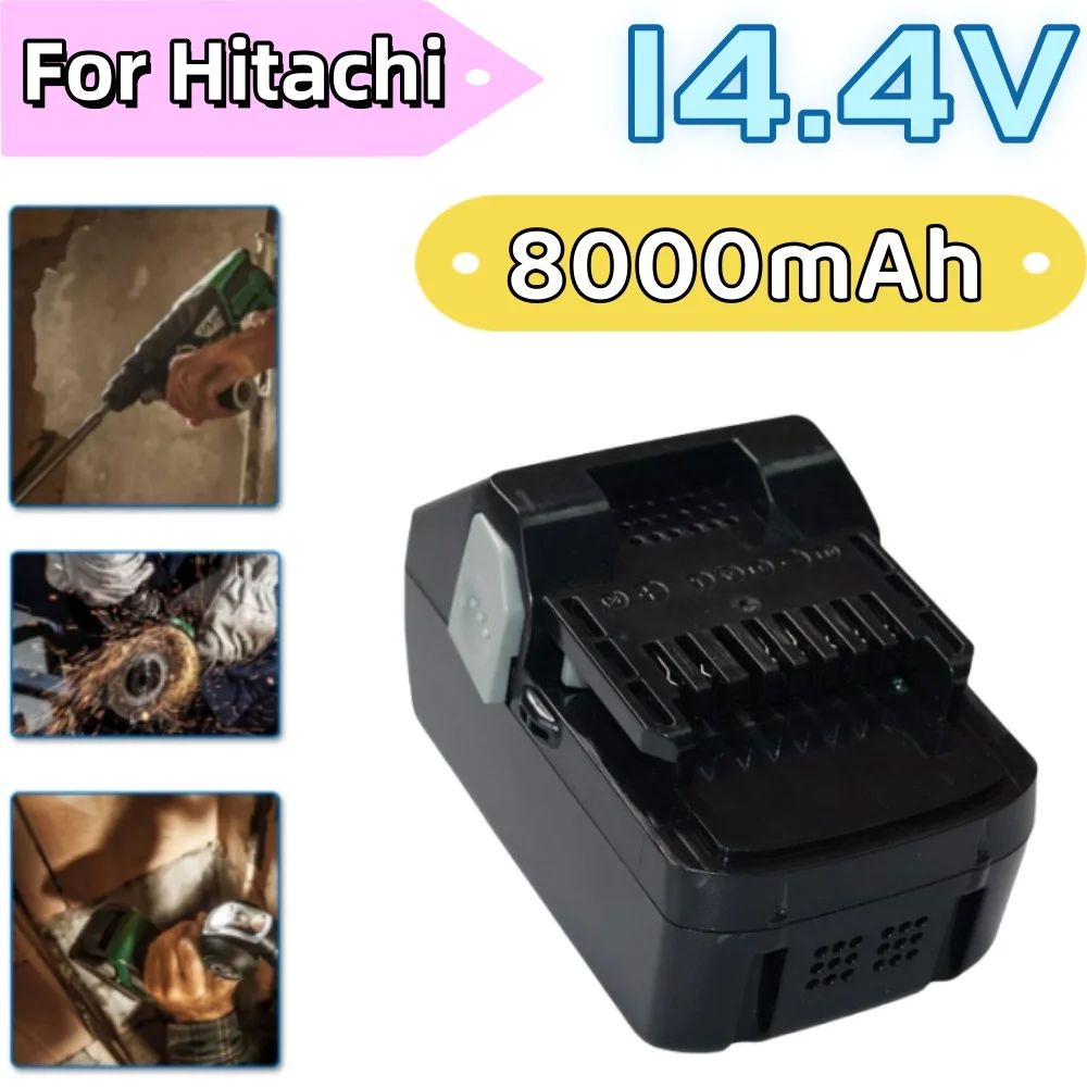 14.4V 8000mAh Upgraded Battery Is Suitable For Hitachi 14.4-Volt 1830C, 1830, 1815X, 1815S, 1825, 330