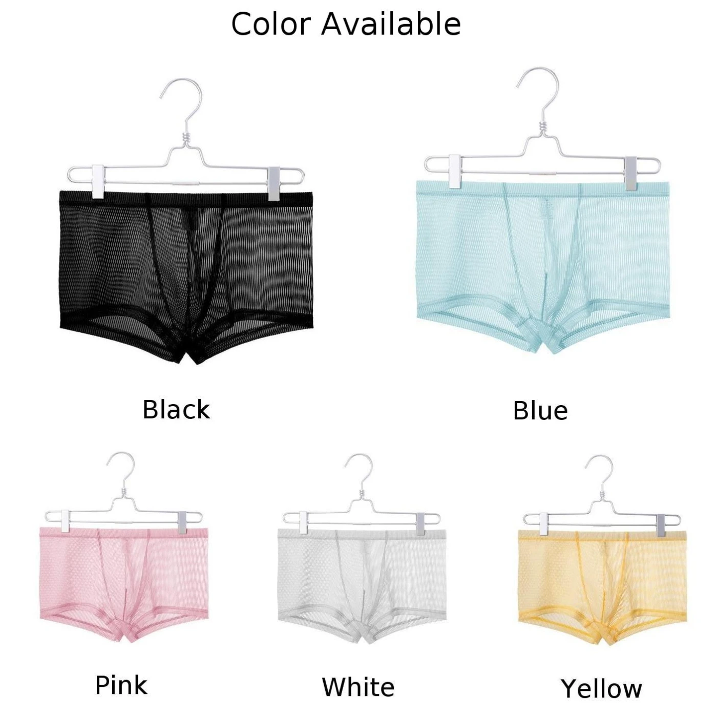 Men Sheer Breathable Boxers Summer Short Man Comfort Underpants Quick Dry Trunks Male See Through Panties Boxers Underwear A50