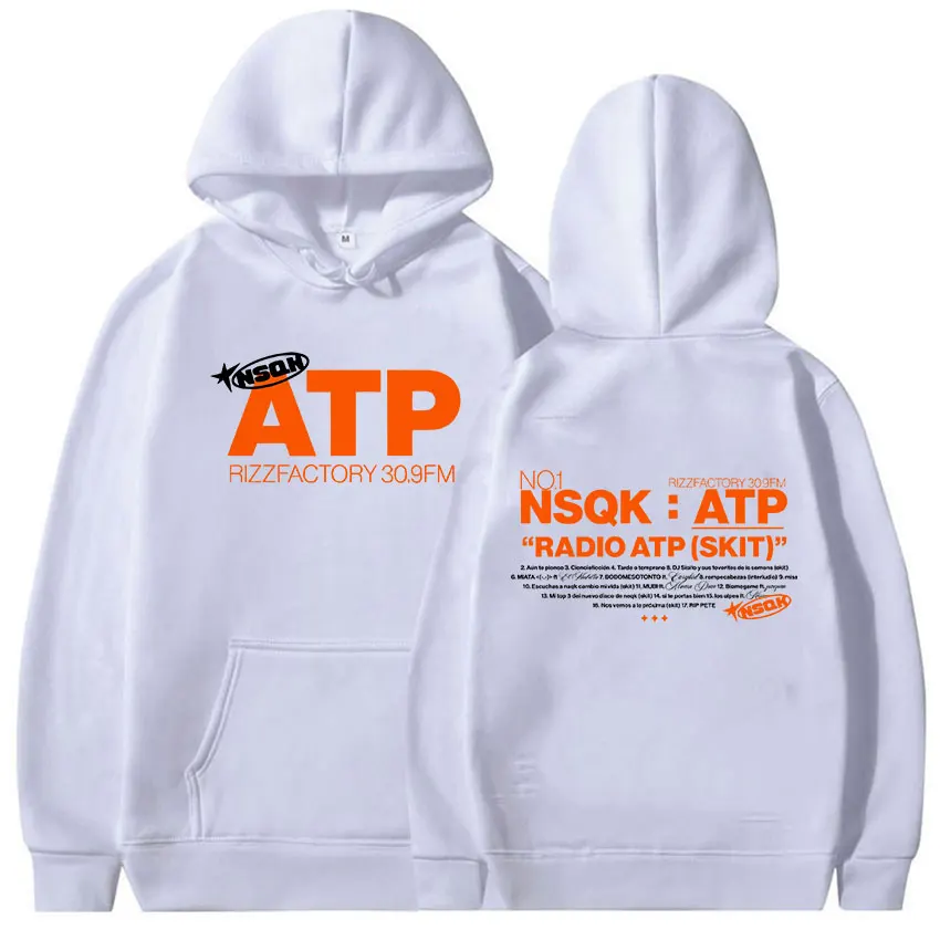 مغني الراب NSQK ATP AUN TE PIENSO ألبوم جديد 2025 هودي الرجال الهيب هوب القوطية كم طويل بلوزات موضة المتضخم الصوف هوديس #2