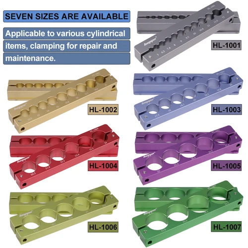 Imagen 2 del producto Abrazadera de inserción de tornillo de mesa HEPPE, abrazadera de reparación rápida para Pedal de horquilla de bicicleta, soporte de tubo de 5-34,9mm, tornillo de banco de trabajo, accesorio multifunción