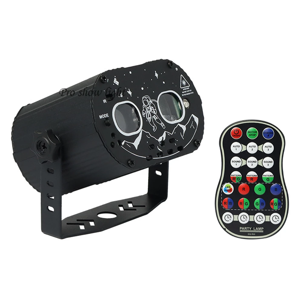 Proyector LED Aurora 2 en 1 efecto Aurora láser Control remoto DJ Disco proyector de luz láser USB LED efecto de iluminación de escenario fiesta