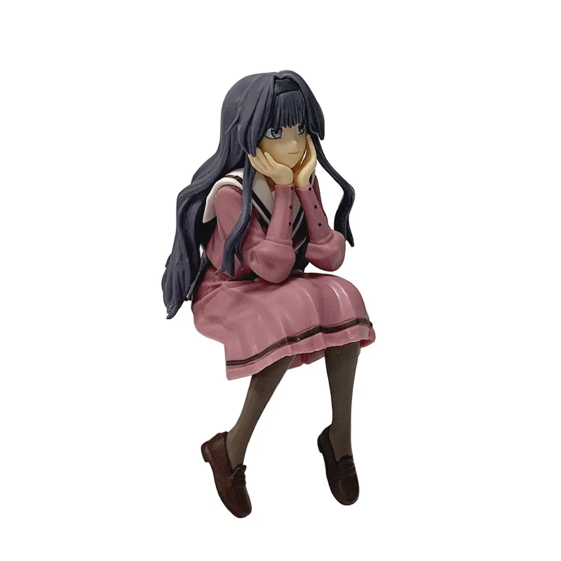 14cm Anime Figure Kaoruko Waguri Sitting Posture Noodle‑Stopper Series PVC Model Beautiful Girl Desktop Decoration Model Toy view 4