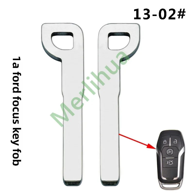FOR Ford New Mondeo Smart Card Emergency Mechanical Uncut Key Blank Spare Ignition Lock Key Compatible With Taurus Edge