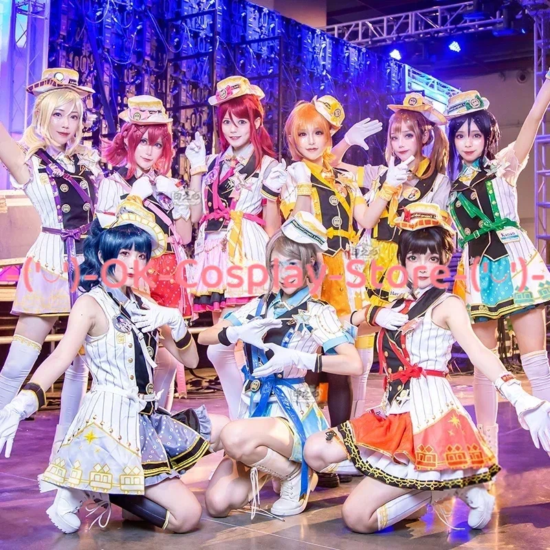 Lovelive Sunshine Aqours Dress Ruby Dia Riko Chika Yoshiko Mari Dancing Suit Carnival Uniforms Fancy Cosplay Costume Custom Made