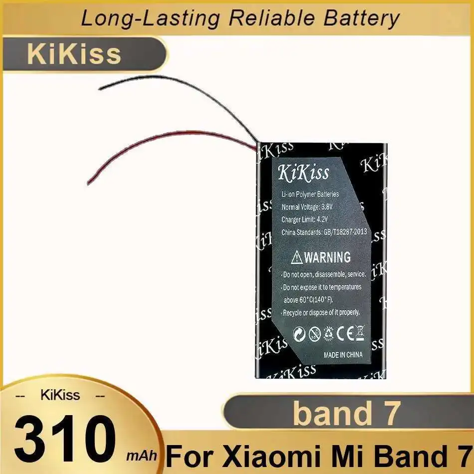 

Долговечный аккумулятор для часов Xiaomi MI Band 7 Band7, быстрая зарядка 310 мАч