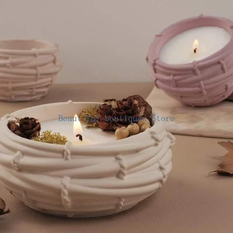 

U4LF Holder Mold Bird Nest Base Molds Suitable for Making