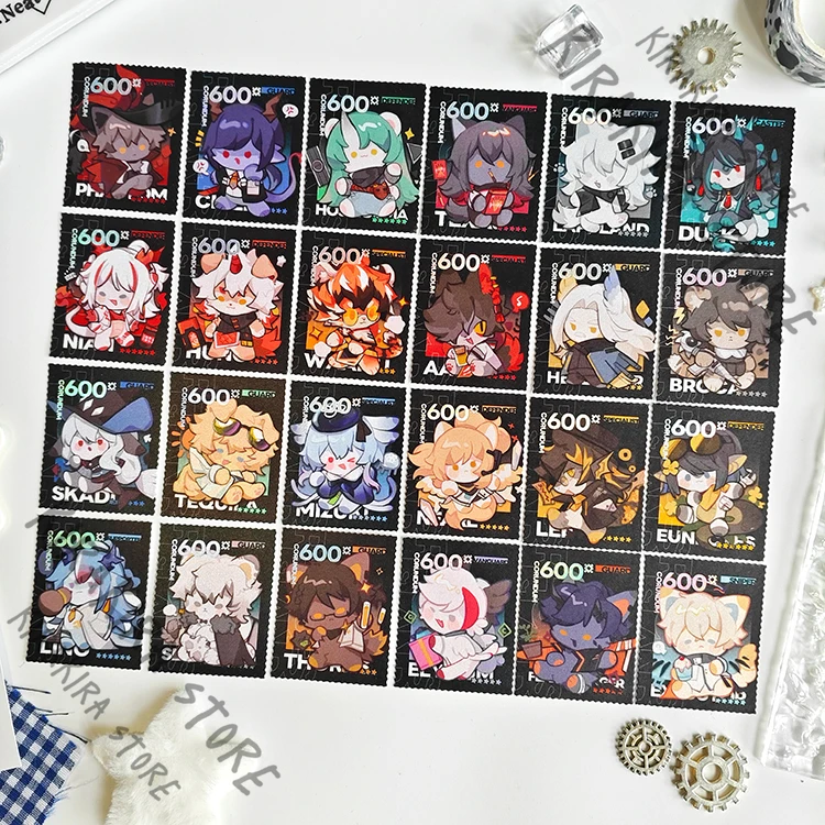 

Arknights Ch'en Lappland Mizuki Hellagur Skadi The Corrupting Hot-stamped Stamps SilverAsh Collection Decor Cosplay Ornaments