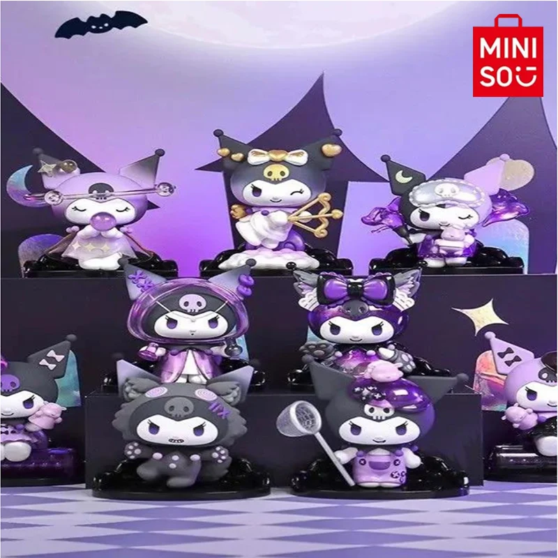 

MINISO Genuine Sanrio Kuromi Werewolf Killing Series VINYL Garage Kit Doll Cute Trendy Play Gift Ornament Surprise Doll Toy