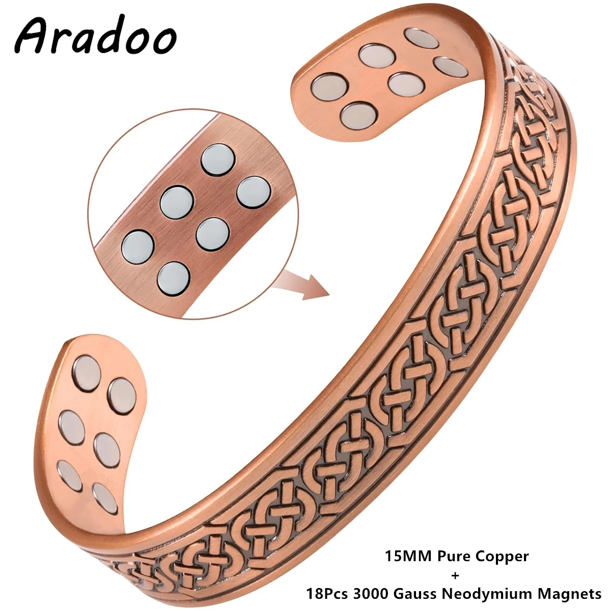 Aradoo pulseira magnética de c - Therapy Health And Wellness avaliação e preço