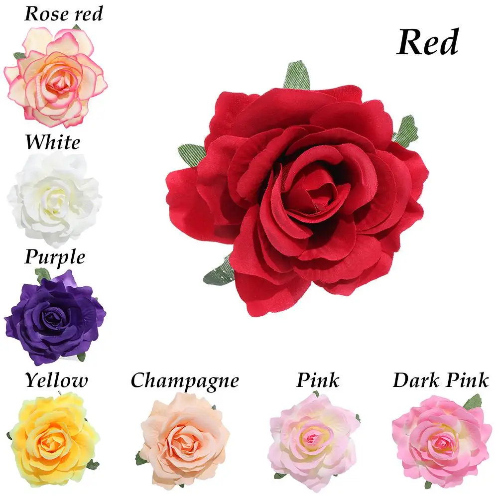 Accessories Bridesmaid Women Wedding Brooch Hair Clip Rose Flower Hairpin