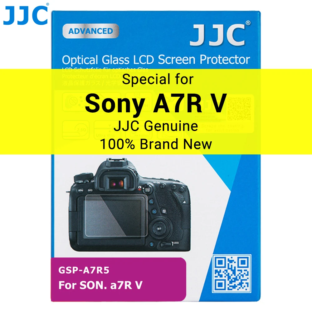 JJC A7R5 ochraniacz ekranu do Sony A7R V szkło hartowane 2.5D okrągłe krawędzie ekran LCD etui na Sony A7R5 Alpha 7RV akcesoria