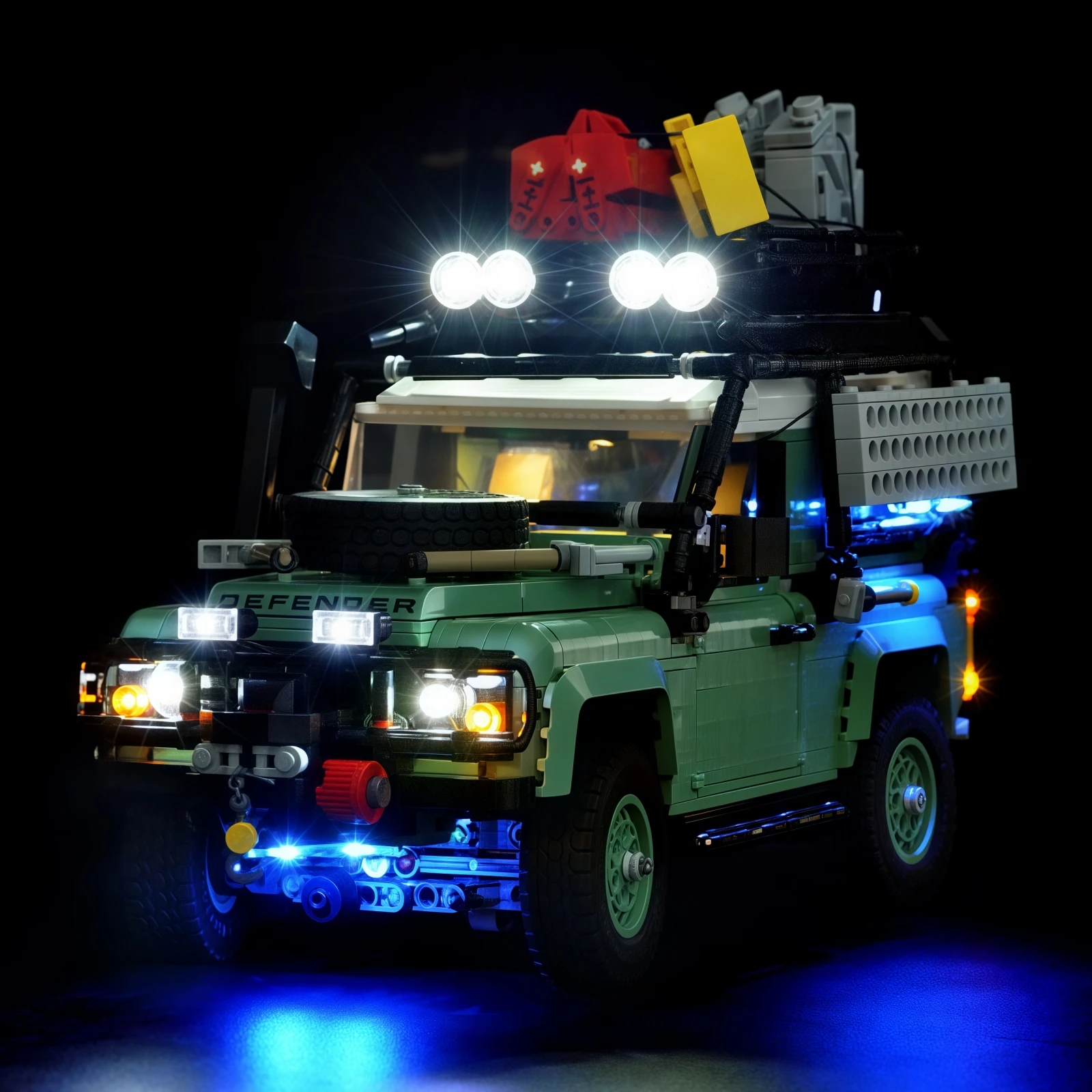 LED Light For 10317 Land Rover Classic Defender 90 Decorative Lamp With Battery Box (Not Include Lego Building Blocks)