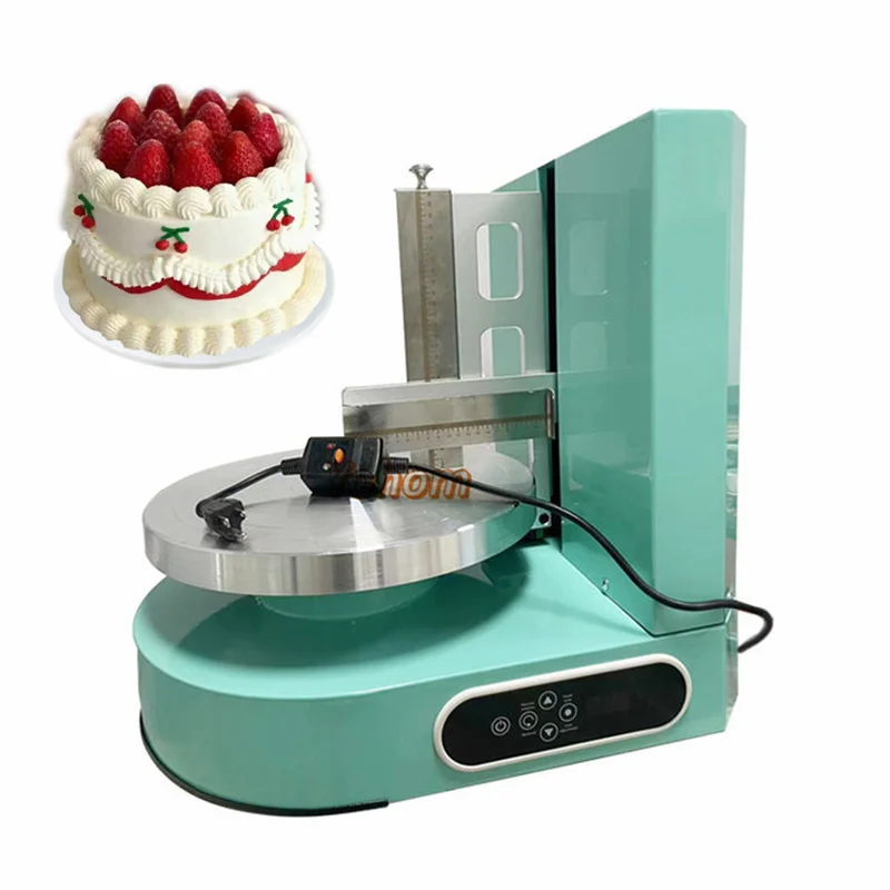 Touch Screen Cake Icing Smoothing Coating Machine Adjustable Speed Cake Bread Ice Cream Decoration Smearing Spreading Machine