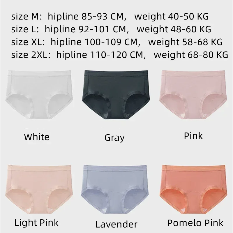 Women\'s Panties Lenzing Modal Female Underwear Underpants Briefs M-XXL 7A Level Antibacterial Breathable Soft Sexy Comfortable