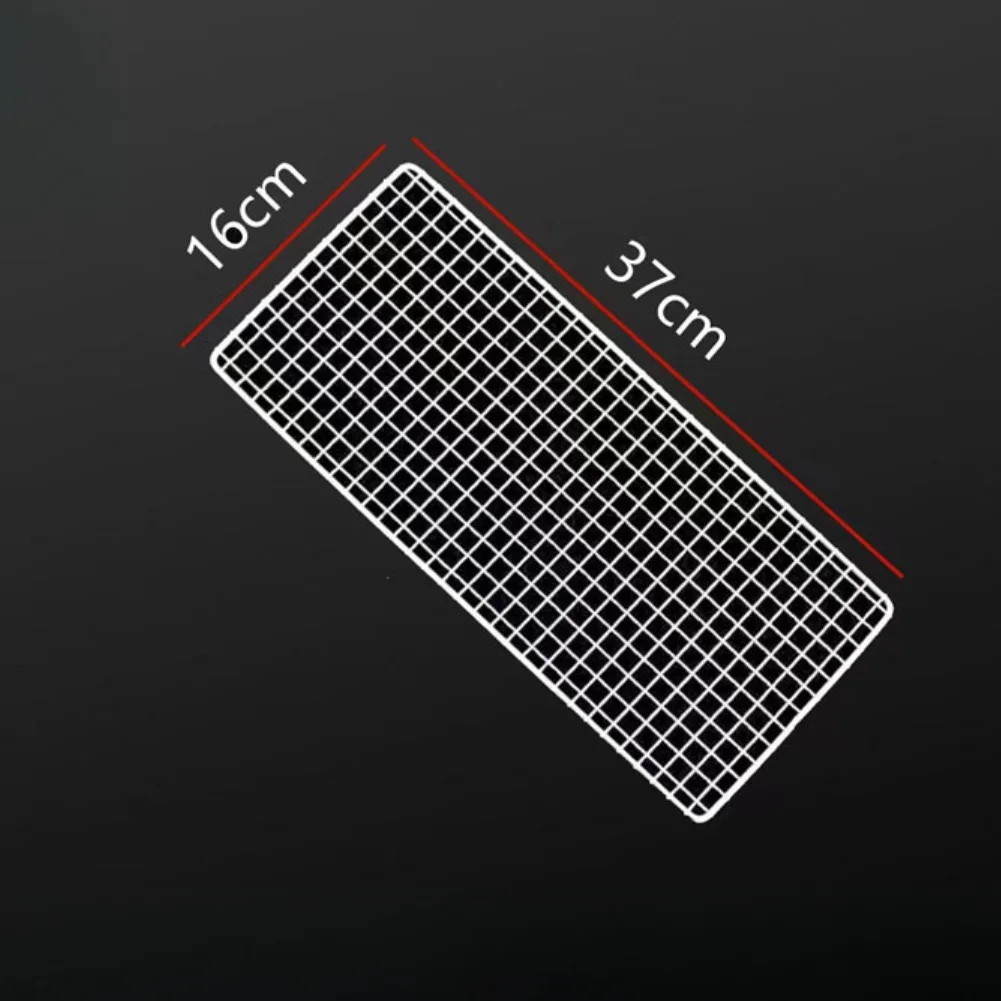 Stainless Steel BBQ Grill Net Rectangle Design for Portable Outdoor Grilling For Camping Picnic Food Preparation