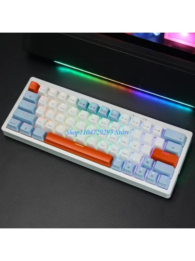 

Y2GD Russian Mechanical Gaming Keyboard 63 Key Ergonomics LED Backlit Corded Game