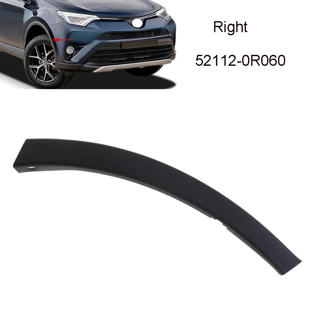 

Торцевая крышка переднего правого бампера для RAV4 2016 2019, текстурированный пластик, деталь No 52112 0R060, обеспечивает правильное приспособление