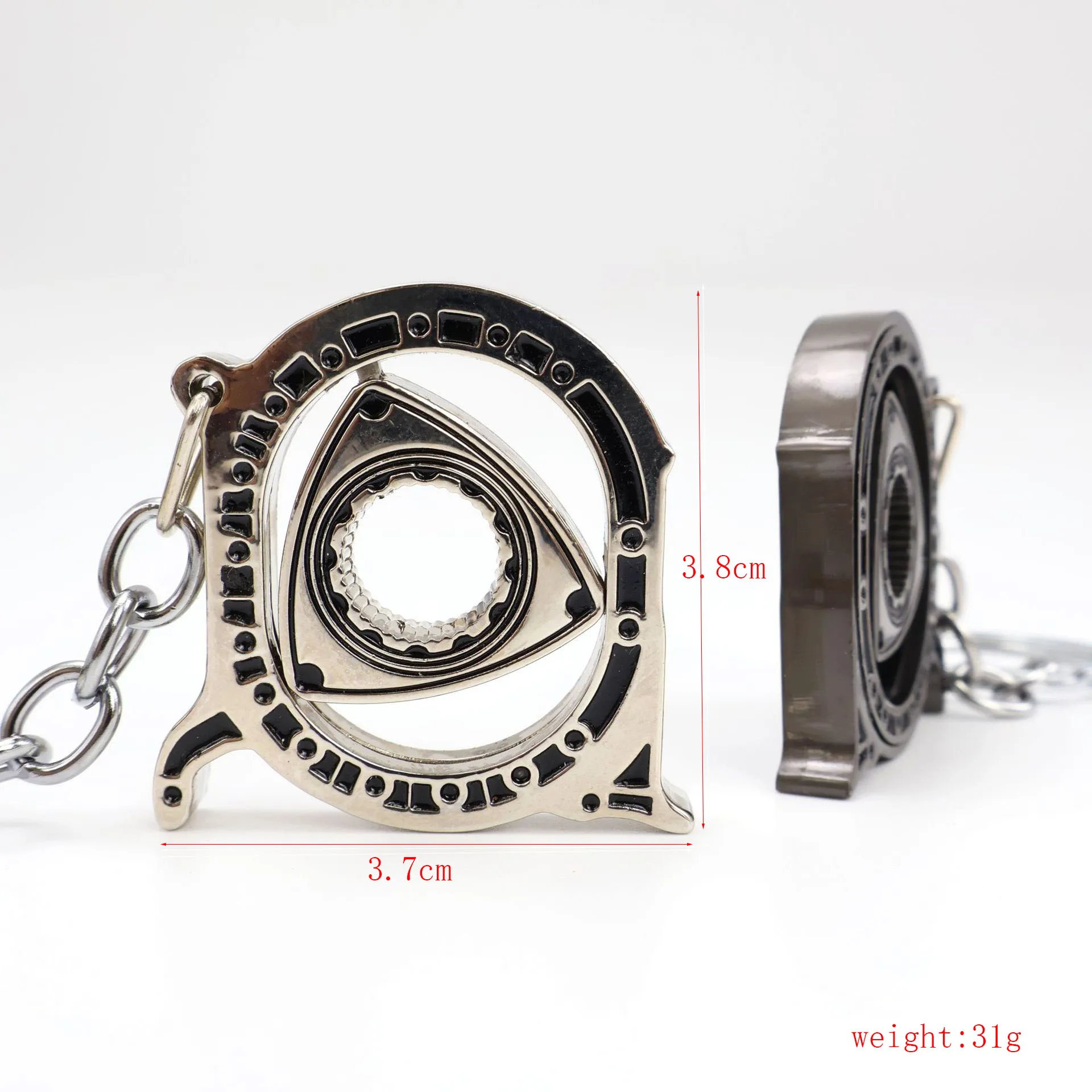 Wankel Engine keychain key ring car key chain rotor keychain key holder high quality portachiavi chaveiro llaveros hombre