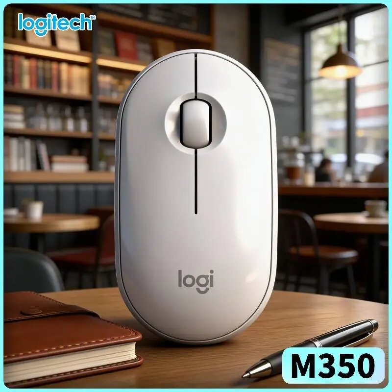 

Logitech M350 Wireless Office Mouse - Quiet Clicks, 1000 DPI, 10m Range, Recycled Plastic, Daily Work Study Helper