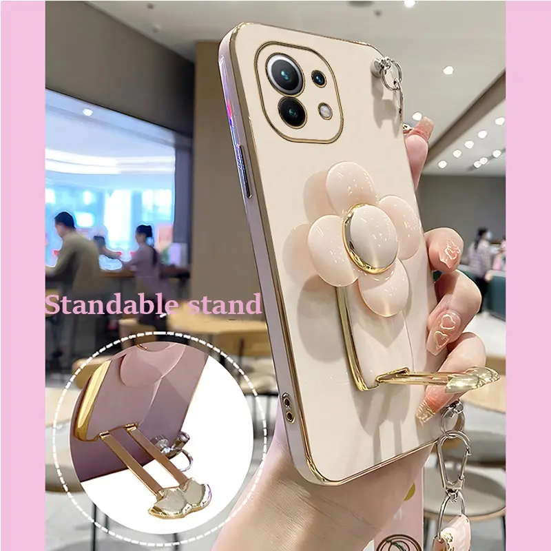 Rotating Windmill Holder Lanyard Strap Case For Xiaomi Mi 12T 11T 12 13 10 11 Lite Mi13 13 Pro Lite 11 Ultra 5G 8 9 9T Cover