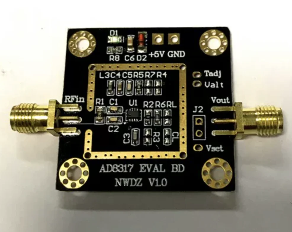 AD8317 module power meter logarithmic detector 1M - 10GHz 60dB