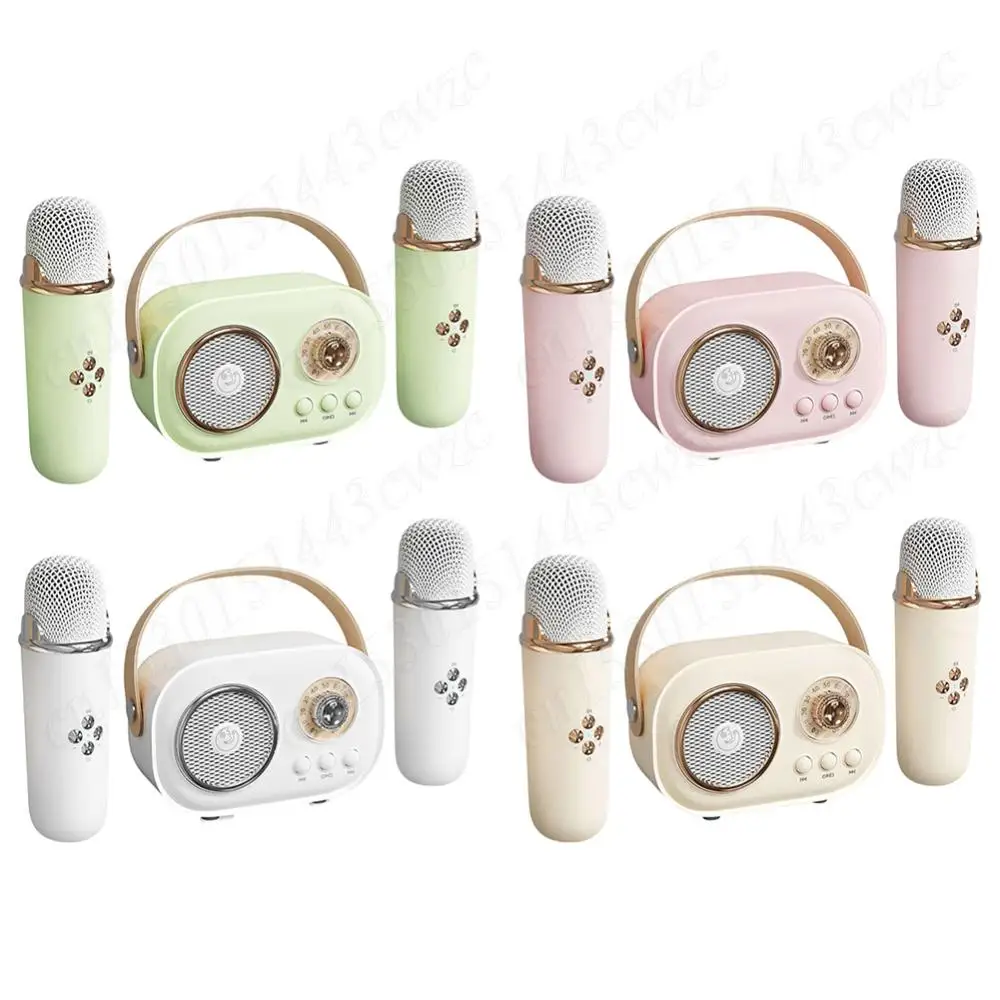 

C20 PLUS Karaoke Machine with 2 Wireless Microphones Portable Bluetooth Speaker Wireless Karaoke Speaker for Kids and Adults