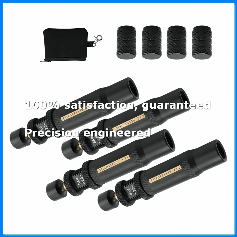 

Adjustable Auto-Stop Tire-Deflator Valve Kit (10-30 PSI) 4 PCS Screw-on Tyre Air Down Tool for Vehicles Motorcycle-A07G