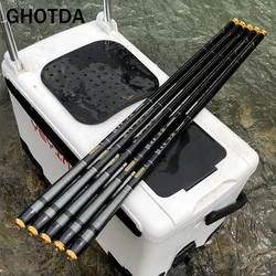 Super Light Hard High Carbon Fiber Telescopic Fishing Rods Hand Pole 3.6M 4.5M 5.4M 6.3M 7.2M Freshwater Carp Stream Hand Pole