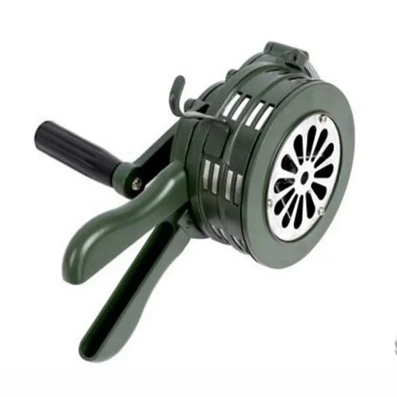 

Hand Crank Siren Horn 110dB Manual Operated Metal Alarm Air Raid Emergency Safety DQ-Drop